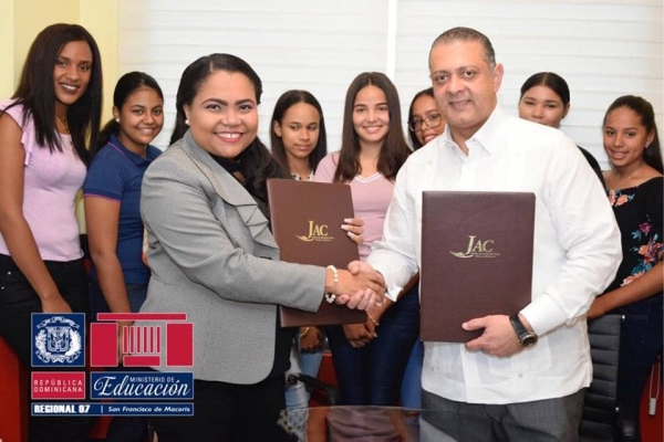 Junta Aviación Civil y Regional Educación 07 firman pacto de cooperación e interacción interinstitucional