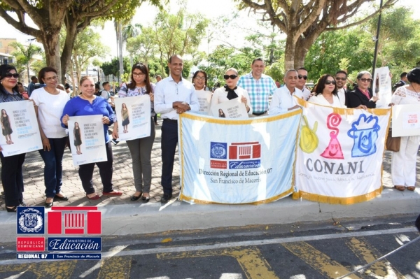 Regional 07 participa en parada Cívica en contra del Matrimonio Infantil