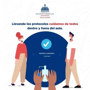 Llevando los protocolos cuidamos de todos dentro y fuera del aula.