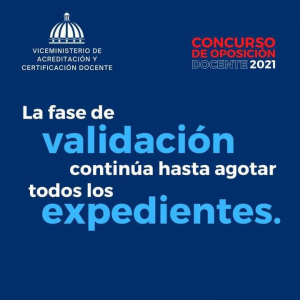 Contin&uacute;a la validaci&oacute;n de los expedientes