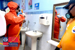 Realizan desinfecci&oacute;n profunda en Direcci&oacute;n Regional de Educaci&oacute;n 07