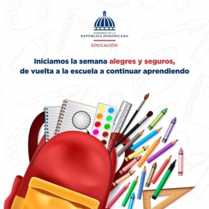 Iniciamos la semana alegres y seguros, de vuelta a la escuela