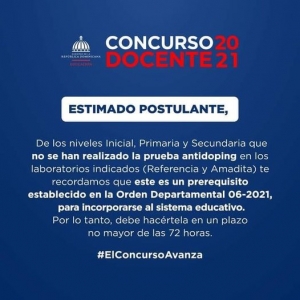 Atenci&oacute;n estimados postulante #ConcursoDocente2021