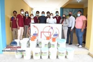 Regional de Educaci&oacute;n 07 realiza entrega de utiler&iacute;a para Cancha de Baloncesto centros educativos